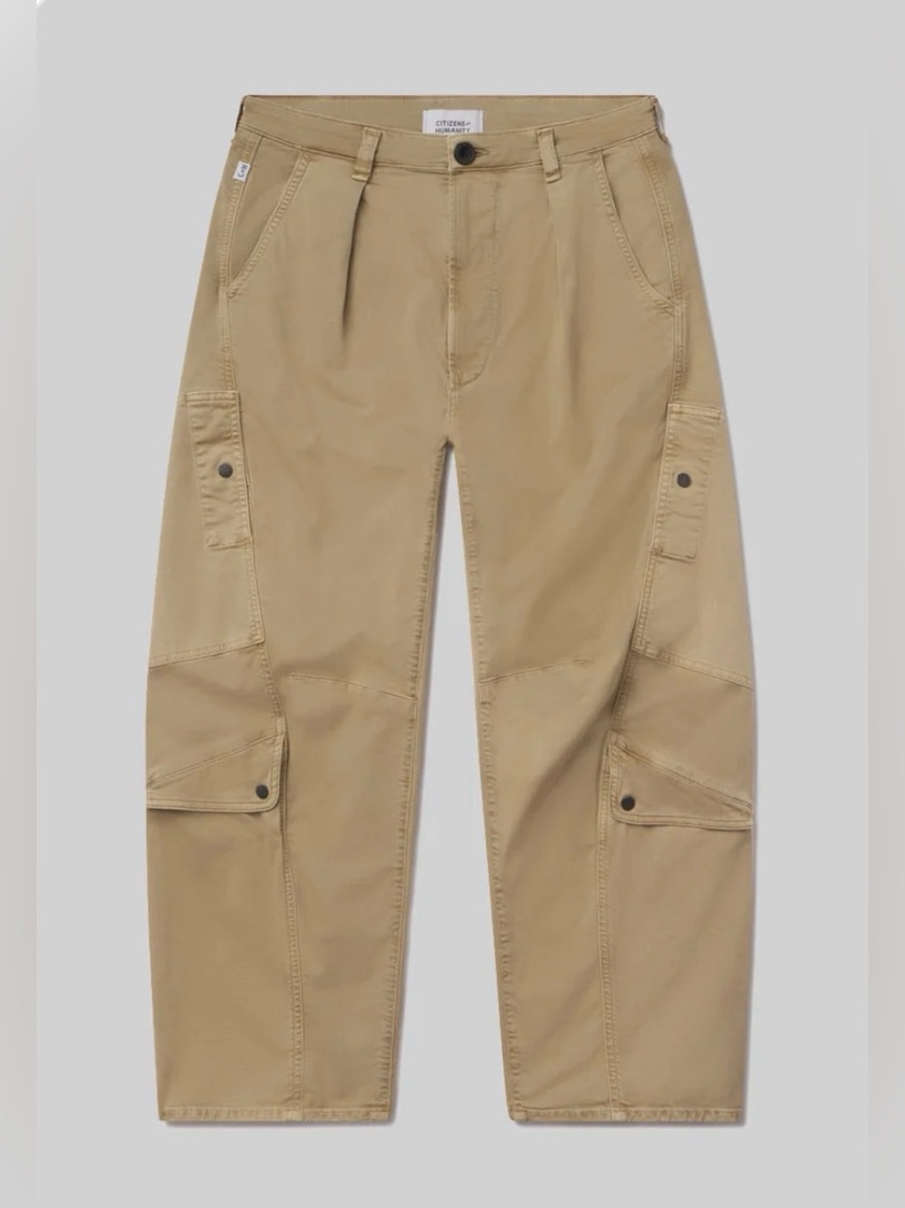 Citizens Of Humanity Cargo Barrel Flight Pant in Khaki